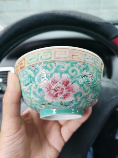 古玩陶瓷清末民初大清乾隆年制款花卉紋粉彩小碗拍賣，當前價格1999元