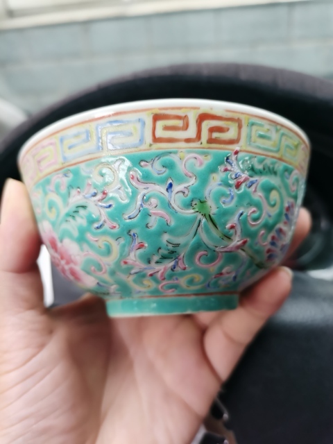 古玩陶瓷清末民初大清乾隆年制款花卉紋粉彩小碗拍賣，當前價格1999元