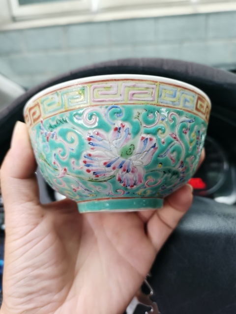 古玩陶瓷清末民初大清乾隆年制款花卉紋粉彩小碗拍賣，當前價格1999元