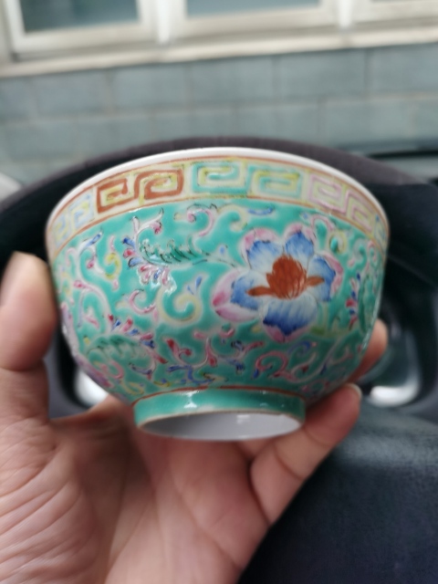 古玩陶瓷清末民初大清乾隆年制款花卉紋粉彩小碗拍賣，當前價格1999元