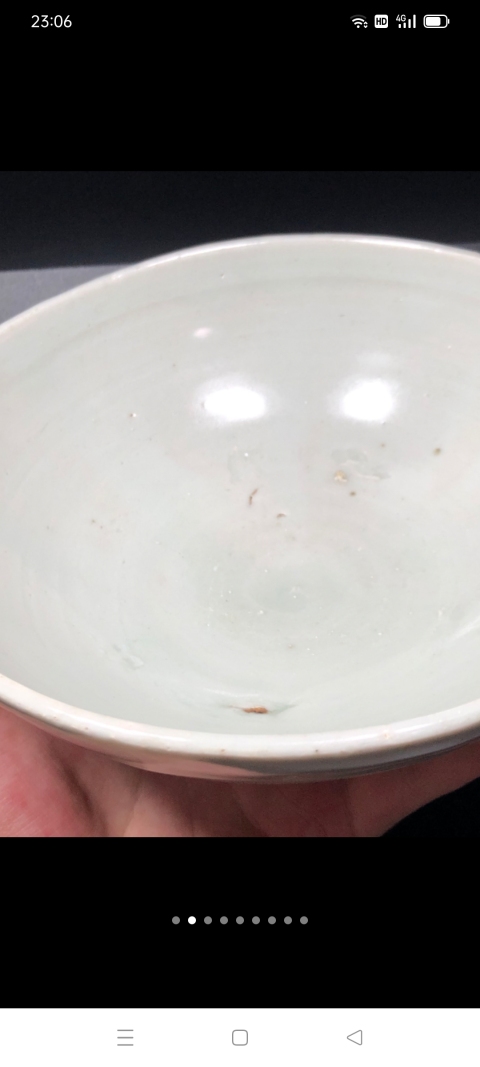 古玩陶瓷【精品】元代卵白釉大碗可以和鈞瓷媲美拍賣，當(dāng)前價(jià)格1999元