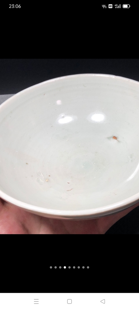 古玩陶瓷【精品】元代卵白釉大碗可以和鈞瓷媲美拍賣，當(dāng)前價(jià)格1999元
