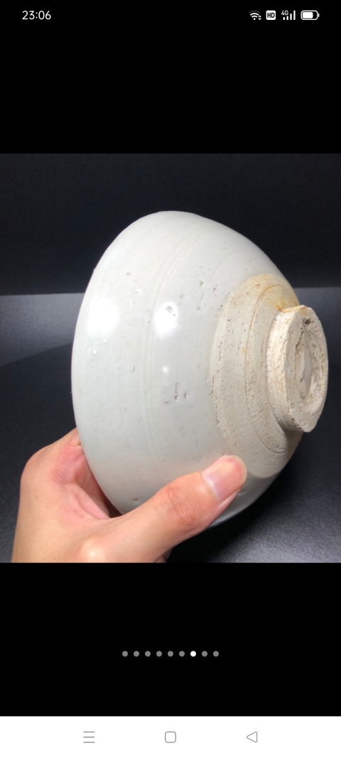 古玩陶瓷【精品】元代卵白釉大碗可以和鈞瓷媲美拍賣，當(dāng)前價(jià)格1999元