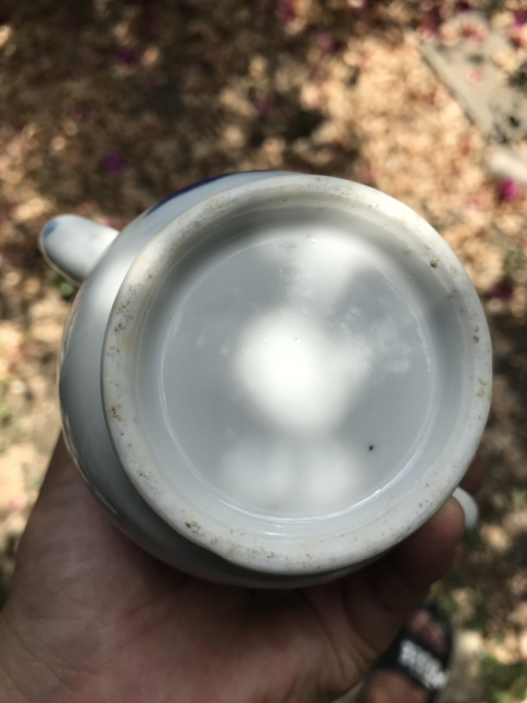 古玩陶瓷晚清青花山水茅屋紋梨形壺拍賣，當前價格2280元