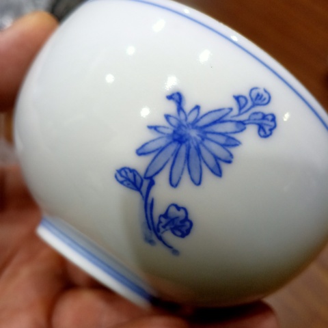古玩陶瓷名品平安瑞光青花茶具拍賣,當(dāng)前價(jià)格388元