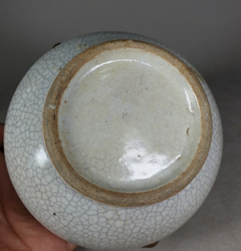 古玩陶瓷哥釉地鐵銹釉雙鋪首圈足香爐拍賣,當前價格1198元