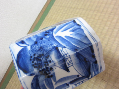 古玩陶瓷山水紋青花筆筒拍賣,當前價格600元