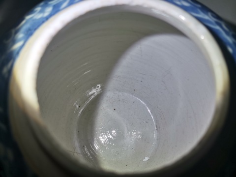 古玩陶瓷青花花間壽蓋罐拍賣,當前價格6666元