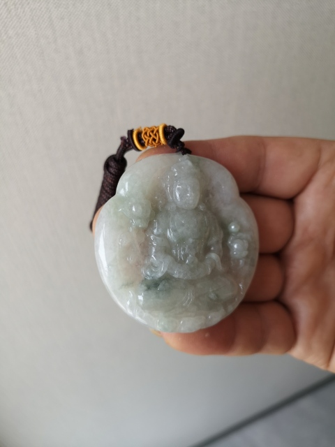 古玩玉器翡翠觀音拍賣,當前價格550元
