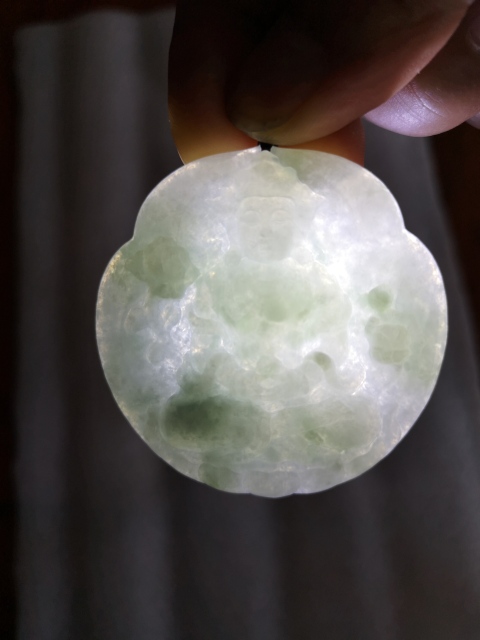 古玩玉器翡翠觀音拍賣,當前價格550元
