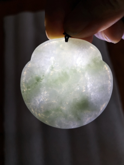古玩玉器翡翠觀音拍賣,當前價格550元