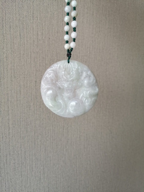古玩玉器翡翠龍牌拍賣,當前價格850元