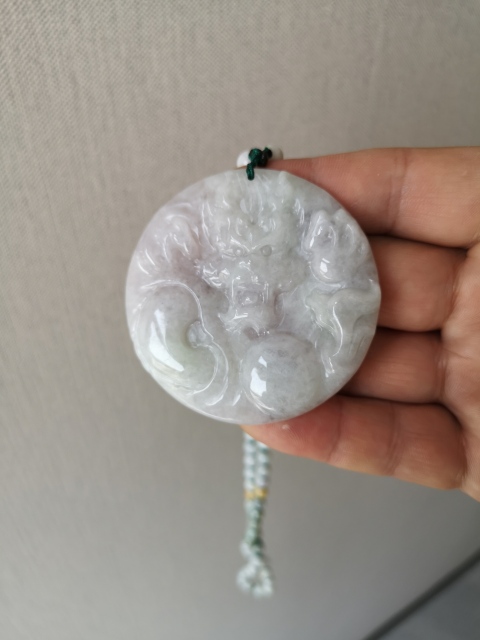 古玩玉器翡翠龍牌拍賣,當前價格850元