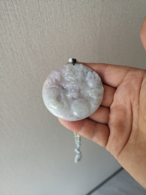 古玩玉器翡翠龍牌拍賣,當前價格850元