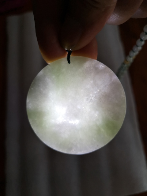 古玩玉器翡翠龍牌拍賣,當前價格850元