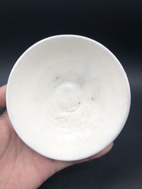 古玩陶瓷宋磁州窯白釉盞(玉璧底)拍賣，當前價格999元