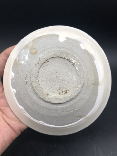 古玩陶瓷宋磁州窯白釉盞(玉璧底)拍賣，當前價格999元