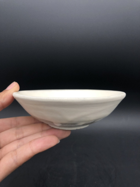 古玩陶瓷宋磁州窯白釉盞(玉璧底)拍賣，當前價格999元