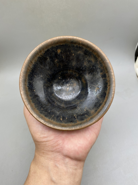 古玩陶瓷宋建窯藍毫盞拍賣,當前價格3000元