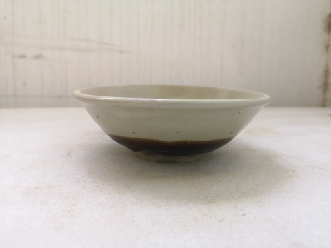 古玩陶瓷磁州窯系黑白釉碗拍賣,當前價格680元