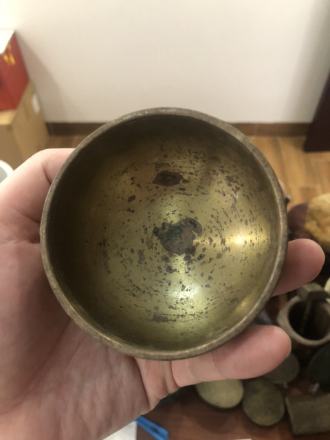 古玩雜項銅缽拍賣,當前價格177元