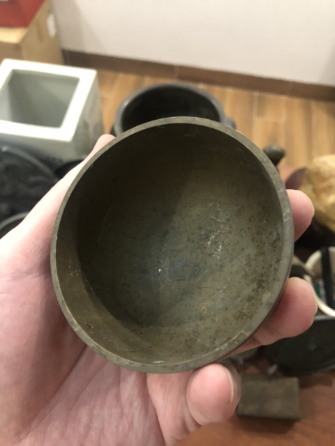 古玩雜項銅缽拍賣,當前價格199元
