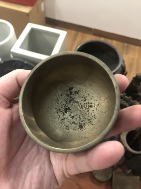 古玩雜項銅缽拍賣,當前價格199元