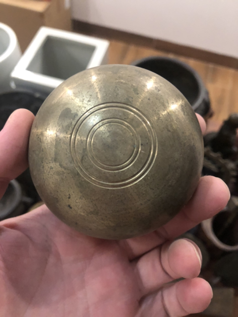 古玩雜項銅缽拍賣,當前價格199元