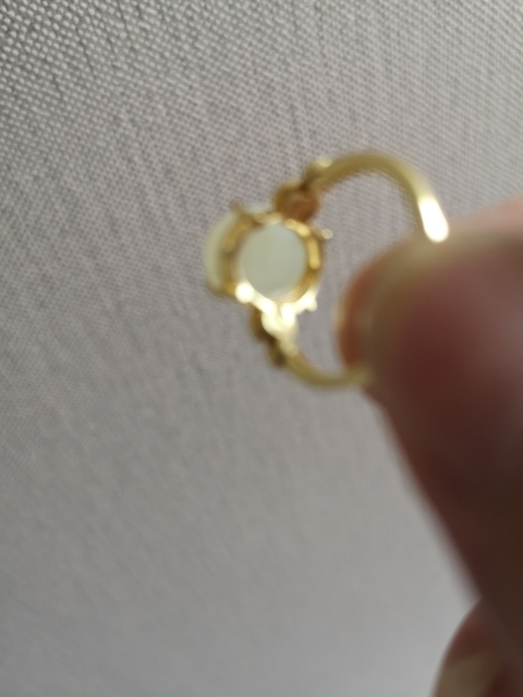 古玩玉器鑲嵌戒指拍賣，當前價格298元