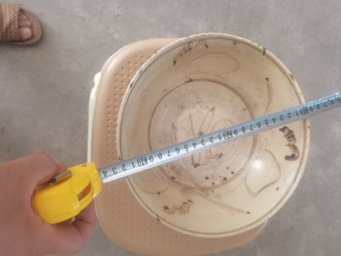 古玩陶瓷磁州窯白地黑花撇口碗開抱臺大碗。拍賣,當前價格999元
