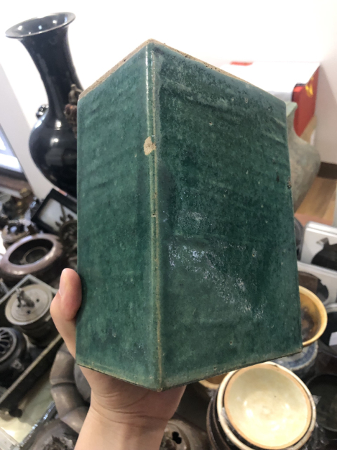 古玩陶瓷綠釉書檔拍賣,當前價格199元