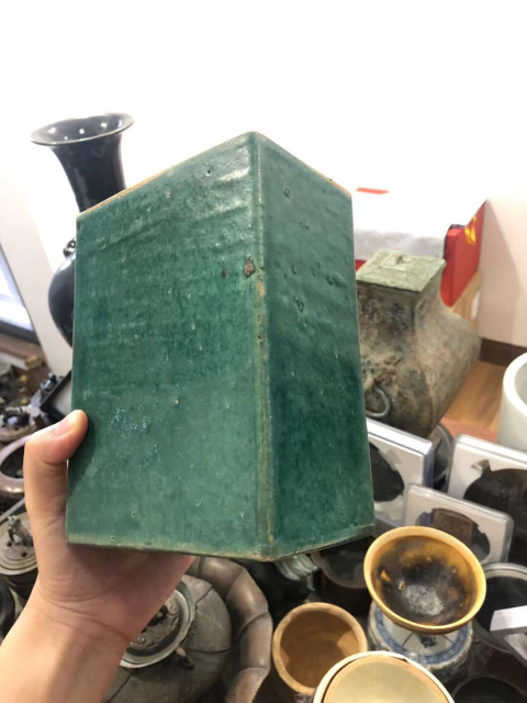 古玩陶瓷綠釉書檔拍賣,當前價格199元