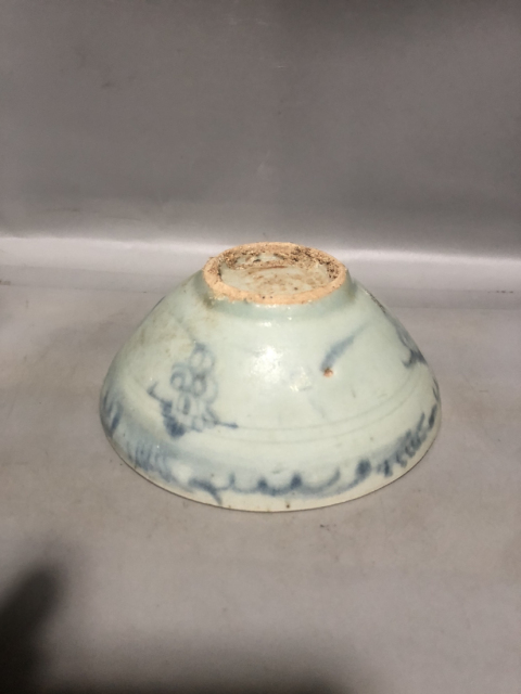 古玩陶瓷明代正德海水法螺紋青花碗拍賣，當前價格999元