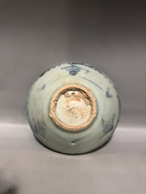 古玩陶瓷明代正德海水法螺紋青花碗拍賣，當前價格999元