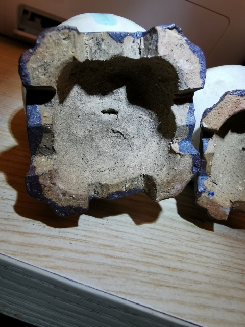 古玩陶瓷石灣窯梅枝耳連座瓶一對拍賣，當前價格3999元