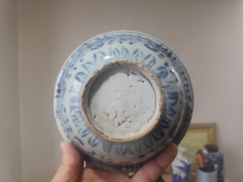 古玩陶瓷買一送二!明中早鐵銹斑青花碗(保真)拍賣,當前價格1999元