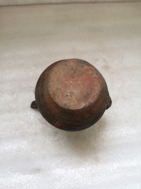 古玩陶瓷清代陶小執壺拍賣,當前價格480元
