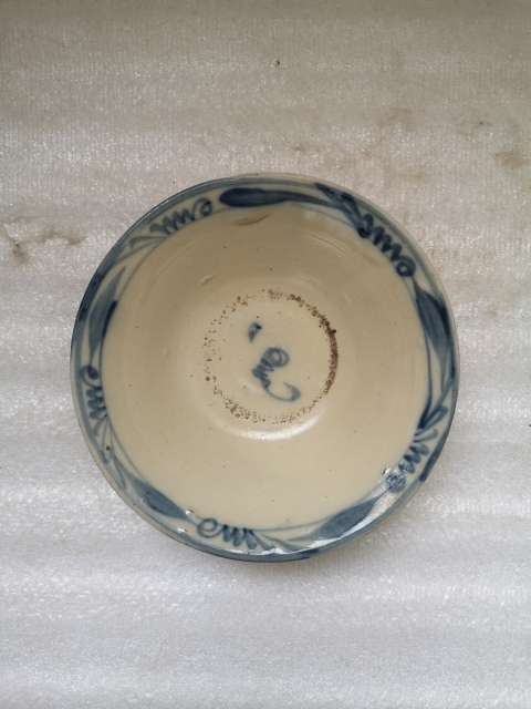 古玩陶瓷磁州窯白釉青花碗拍賣，當前價格350元