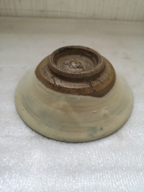 古玩陶瓷磁州窯白釉青花碗拍賣，當前價格350元