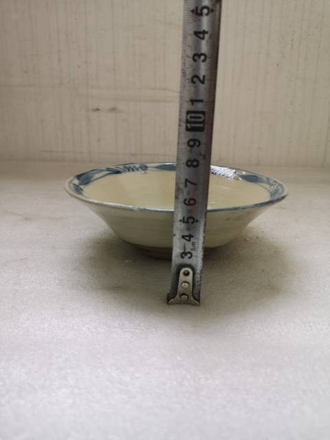 古玩陶瓷磁州窯白釉青花碗拍賣，當前價格350元