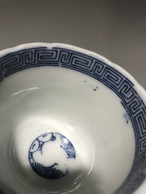 古玩陶瓷民國青花人物杯！喝茶利器！大容量！多多多茶！拍賣，當前價格388元