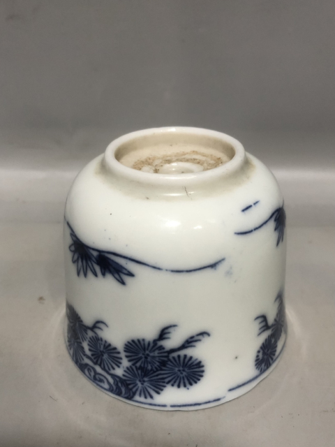 古玩陶瓷民國青花人物杯！喝茶利器！大容量！多多多茶！拍賣，當前價格388元