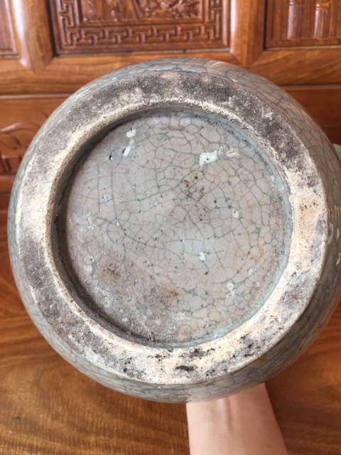 古玩陶瓷青花花卉詩文壺拍賣，當前價格2888元
