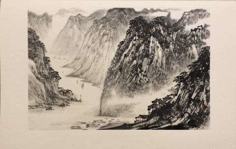 古玩字畫宋文治《蜀江高秋圖》1980年作拍賣，當前價格8000元