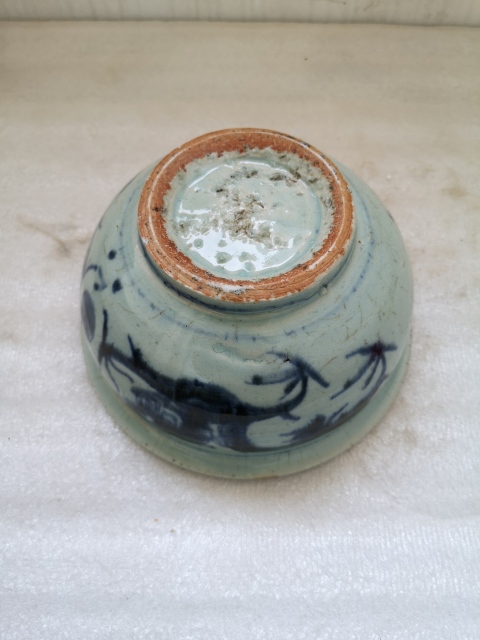 古玩陶瓷清中期青花趕珠龍紋香爐拍賣,當前價格2200元