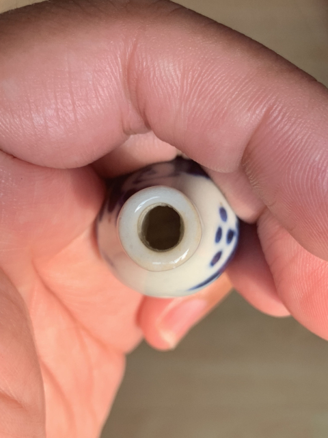 古玩陶瓷人物紋青花小瓶拍賣，當前價格688元