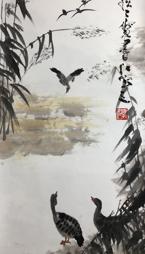古玩字畫著名畫家郭書仁 花鳥圖拍賣,當前價格1088元