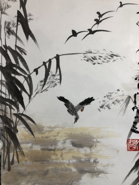 古玩字畫著名畫家郭書仁 花鳥圖拍賣,當前價格1088元