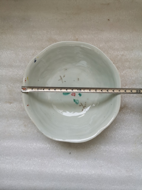 古玩陶瓷民國花卉詩紋彩繪碗拍賣，當前價格298元