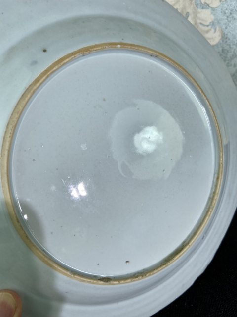 古玩陶瓷清雍正乾隆粉彩花卉紋盤拍賣，當前價格1999元